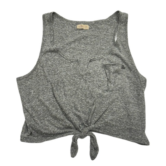 Hollister Tops - Hollister size XL gray colored tank top in great condition. V-neck style shirt.
